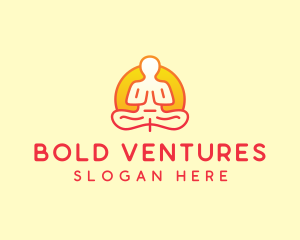 Yoga Meditation Wellness logo design