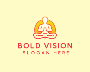 Yoga Meditation Wellness logo design