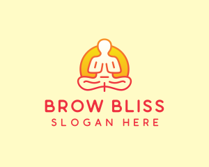 Yoga Meditation Wellness logo design