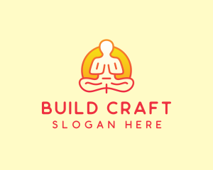 Yoga Meditation Wellness logo design