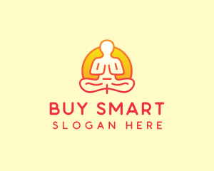 Yoga Meditation Wellness logo design