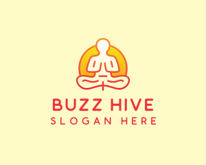 Yoga Meditation Wellness logo design