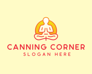 Yoga Meditation Wellness logo design