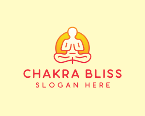 Yoga Meditation Wellness logo design