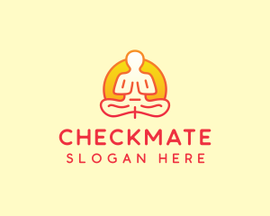 Yoga Meditation Wellness logo design