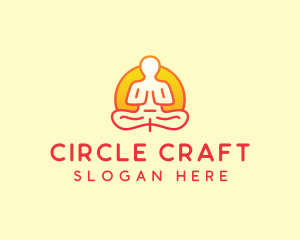 Yoga Meditation Wellness logo design