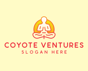 Yoga Meditation Wellness logo design