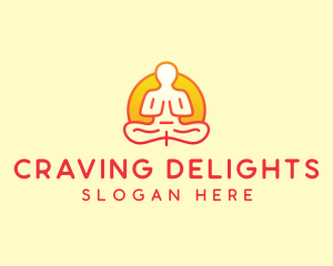 Yoga Meditation Wellness logo design