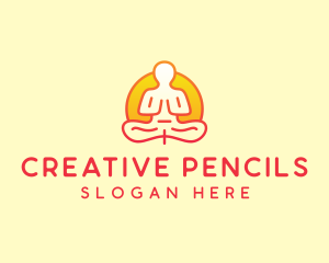 Yoga Meditation Wellness logo design