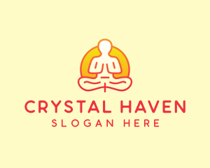 Yoga Meditation Wellness logo design