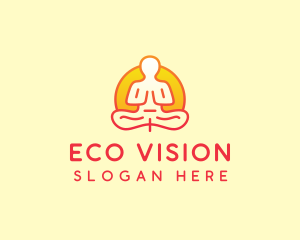 Yoga Meditation Wellness logo design