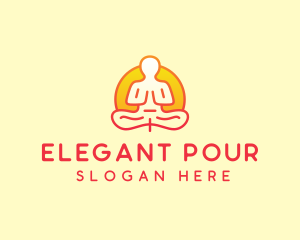 Yoga Meditation Wellness logo design