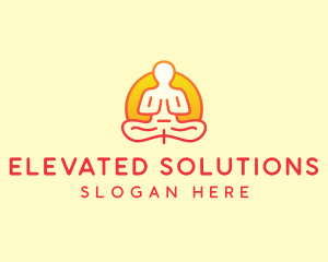 Yoga Meditation Wellness logo design