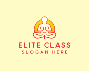 Yoga Meditation Wellness logo design