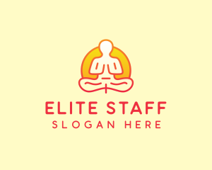 Yoga Meditation Wellness logo design