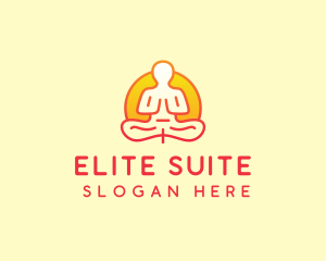 Yoga Meditation Wellness logo design