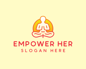 Yoga Meditation Wellness logo design