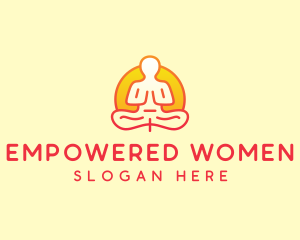 Yoga Meditation Wellness logo design