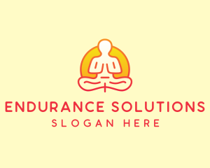 Yoga Meditation Wellness logo design