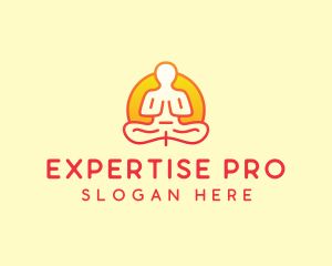 Yoga Meditation Wellness logo design