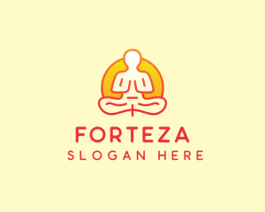 Yoga Meditation Wellness logo design