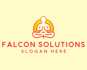 Yoga Meditation Wellness logo design