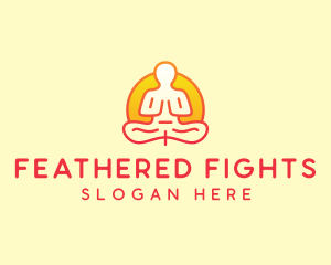 Yoga Meditation Wellness logo design