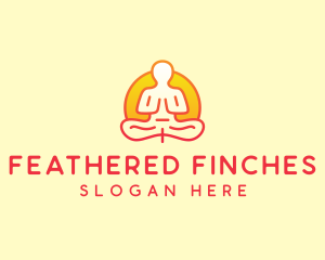 Yoga Meditation Wellness logo design