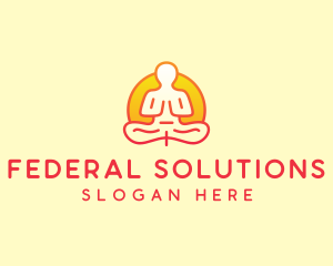 Yoga Meditation Wellness logo design