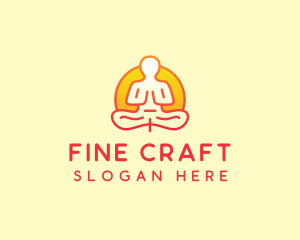 Yoga Meditation Wellness logo design