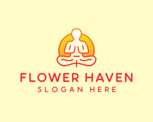 Yoga Meditation Wellness logo design