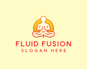 Yoga Meditation Wellness logo design