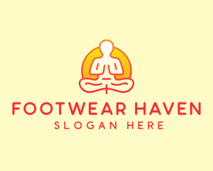 Yoga Meditation Wellness logo design