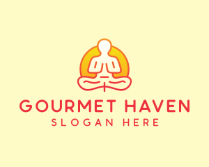 Yoga Meditation Wellness logo design