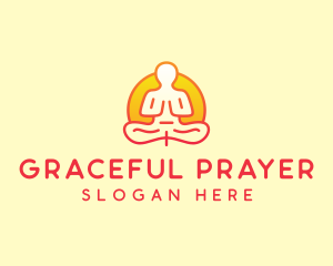 Yoga Meditation Wellness logo design