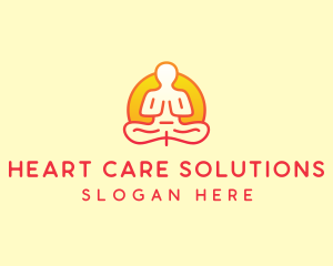 Yoga Meditation Wellness logo design