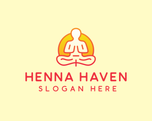 Yoga Meditation Wellness logo design