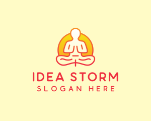 Yoga Meditation Wellness logo design