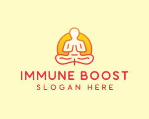 Yoga Meditation Wellness logo design