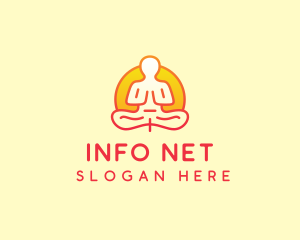 Yoga Meditation Wellness logo design