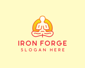 Yoga Meditation Wellness logo design