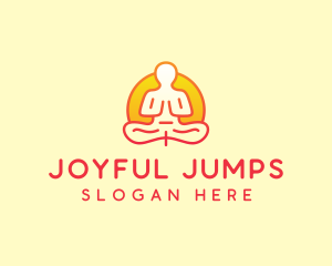 Yoga Meditation Wellness logo design