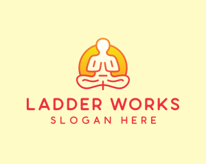 Yoga Meditation Wellness logo design