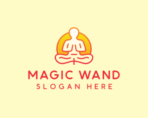 Yoga Meditation Wellness logo design