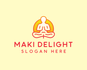 Yoga Meditation Wellness logo design