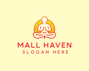 Yoga Meditation Wellness logo design