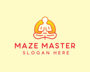 Yoga Meditation Wellness logo design