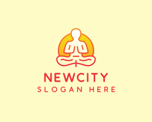 Yoga Meditation Wellness logo design