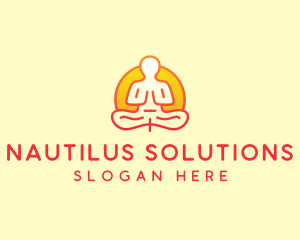 Yoga Meditation Wellness logo design