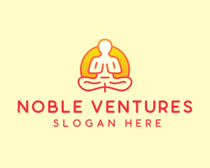 Yoga Meditation Wellness logo design